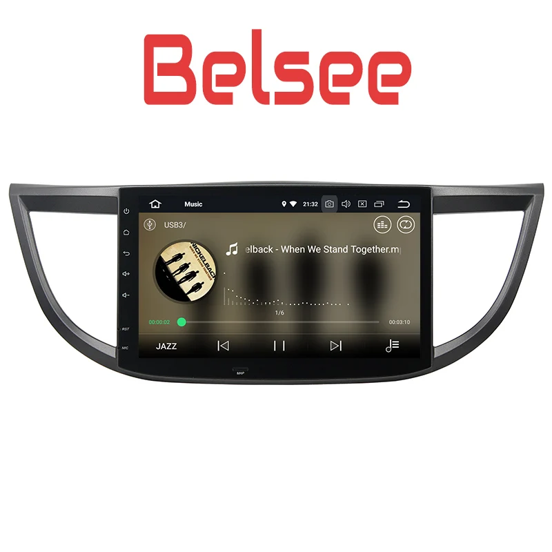 Belsee 2Din android 8 0 Автомагнитола Радио сенсорный экран стерео навигации gps для Honda CRV CR V