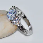 Роскошное женское кольцо с кристаллом из циркония, милые серебряные обручальные кольца, обручальные кольца для женщин