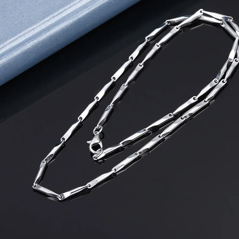 8 стилей цепочка ожерелье высокое качество нержавеющая сталь звено бамбуковый