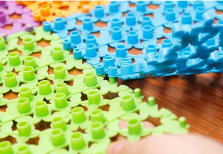 

30*20CM,Candy Color WC Mat DIY Splice Plastic Bath Mats Massage Foot Mat for Stitching Anti Slip Shower for Bathroom Accessorie