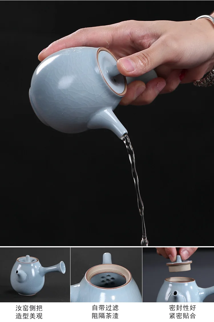 Бытовой керамический чайный поднос для печи, чайная чашка Gaiwan, чайная чашка, аксессуары для чайной церемонии, простой современный китайский чайный набор кунг-фу