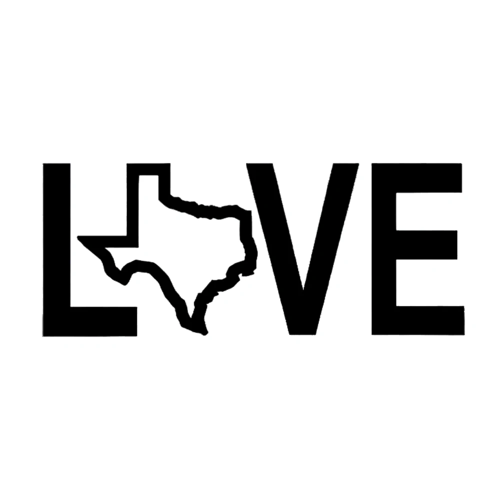 Автомобильное окно силуэт штата Техас Ковбой Южный винил Автомобильная Наклейка