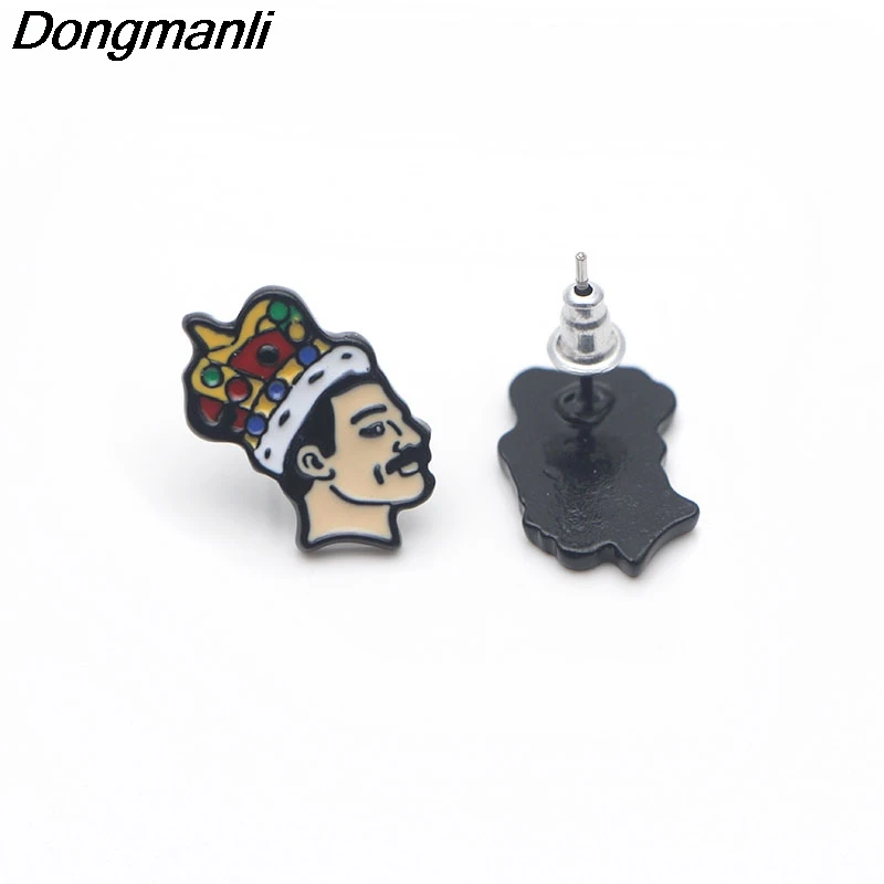 P3079 Dongmanli певица Группа Музыка искусство пирсинг серьги гвоздики милые для женщин