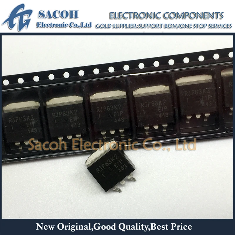 

New Original 10PCS/Lot RJP63K2DPE-M0 RJP63K2DPE RJP63K2 TO-263 35A 630V Power IGBT Transistor