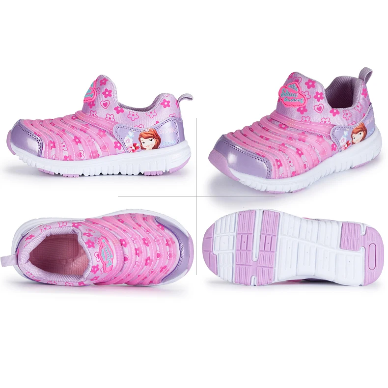 Spring Fall sofia cartoon princess baby girls sneakers for kids skate shoes children fashion Caterpillar | Детская одежда и обувь
