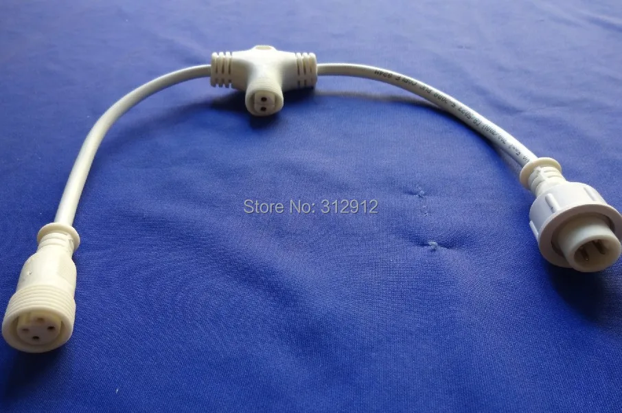 4 ядерный водостойкий сплиттер типа T (средний 2 разъем) черный цвет диаметр