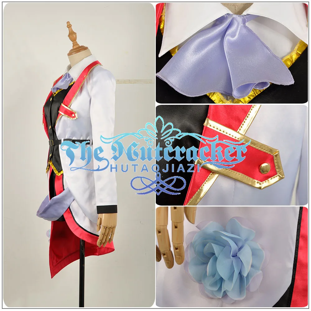 Милый! солнце! Aqours Palgantong билеты будущее Tsushima Yoshiko Косплей Костюм на заказ куртка