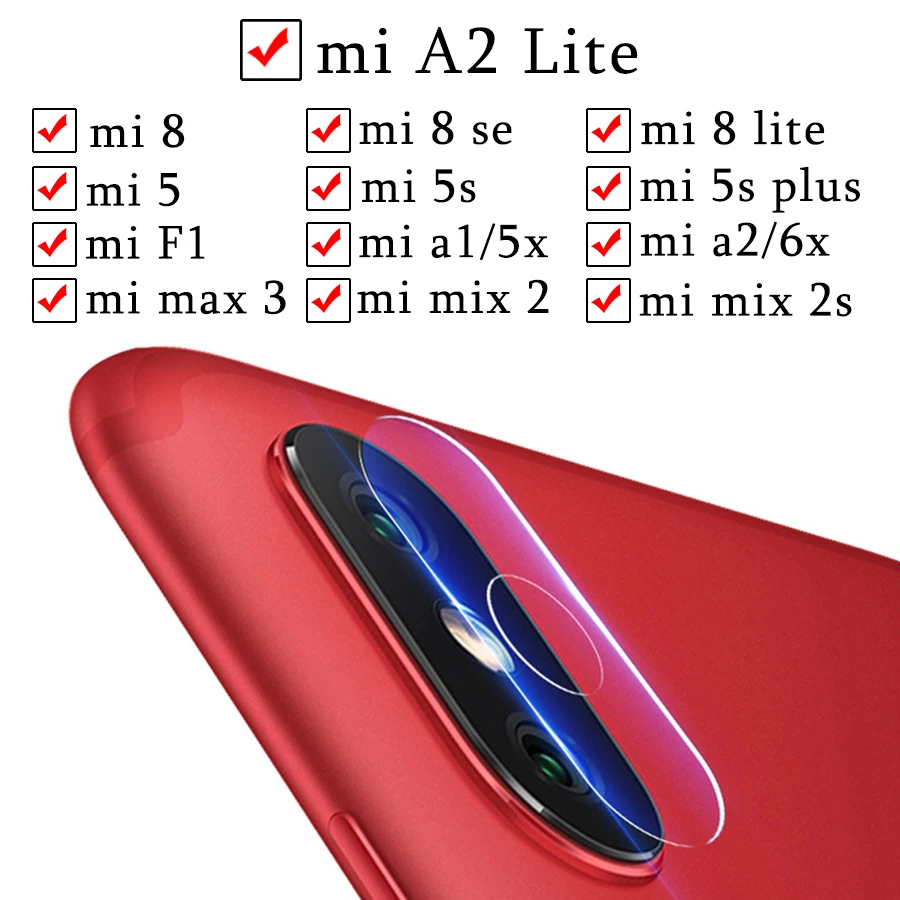 Защитное стекло для Ksiomi a2 a1 6x пленка объектива камеры Xiaomi mi Pocophone F1 8se a2lite light s 5plus