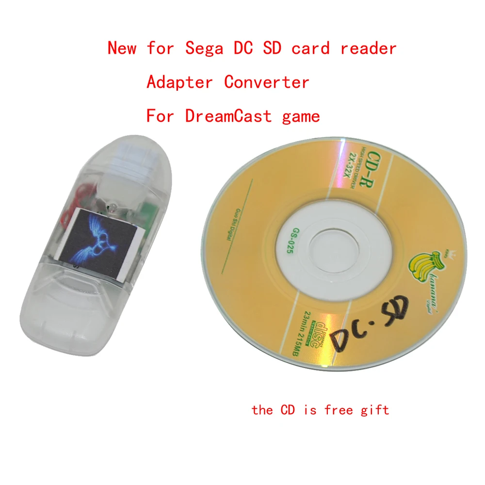 

For Sega DC SD card reader with indicator light Adapter Converter For DreamCast game