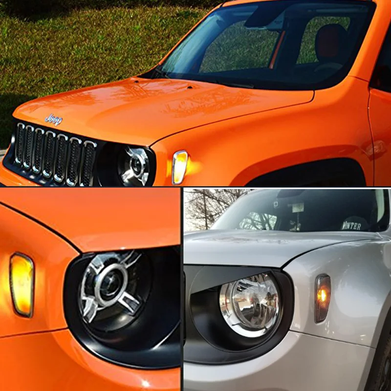 Car Turn signal head light side lamp for jeep renegade Side Reflection WarningTurn Signal Light Lamp Non polarity T10 LED bulbs |