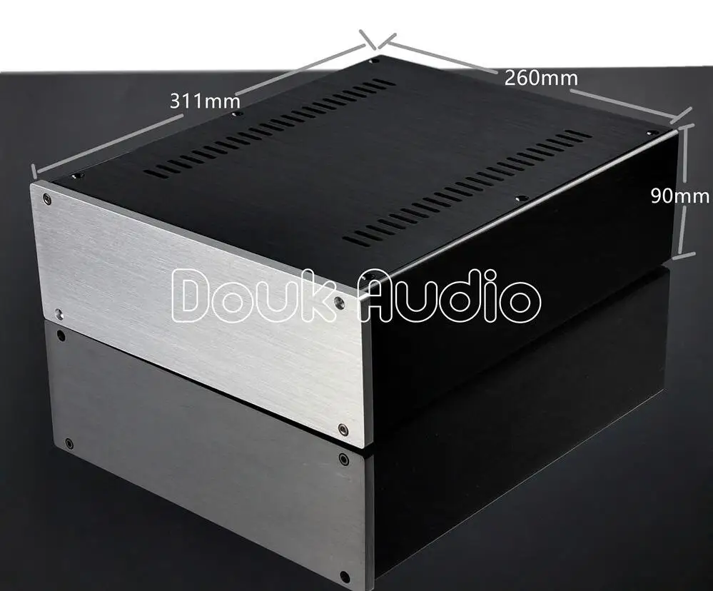 Корпус усилителя мощности Douk Audio алюминиевый корпус комбинированный сделай сам