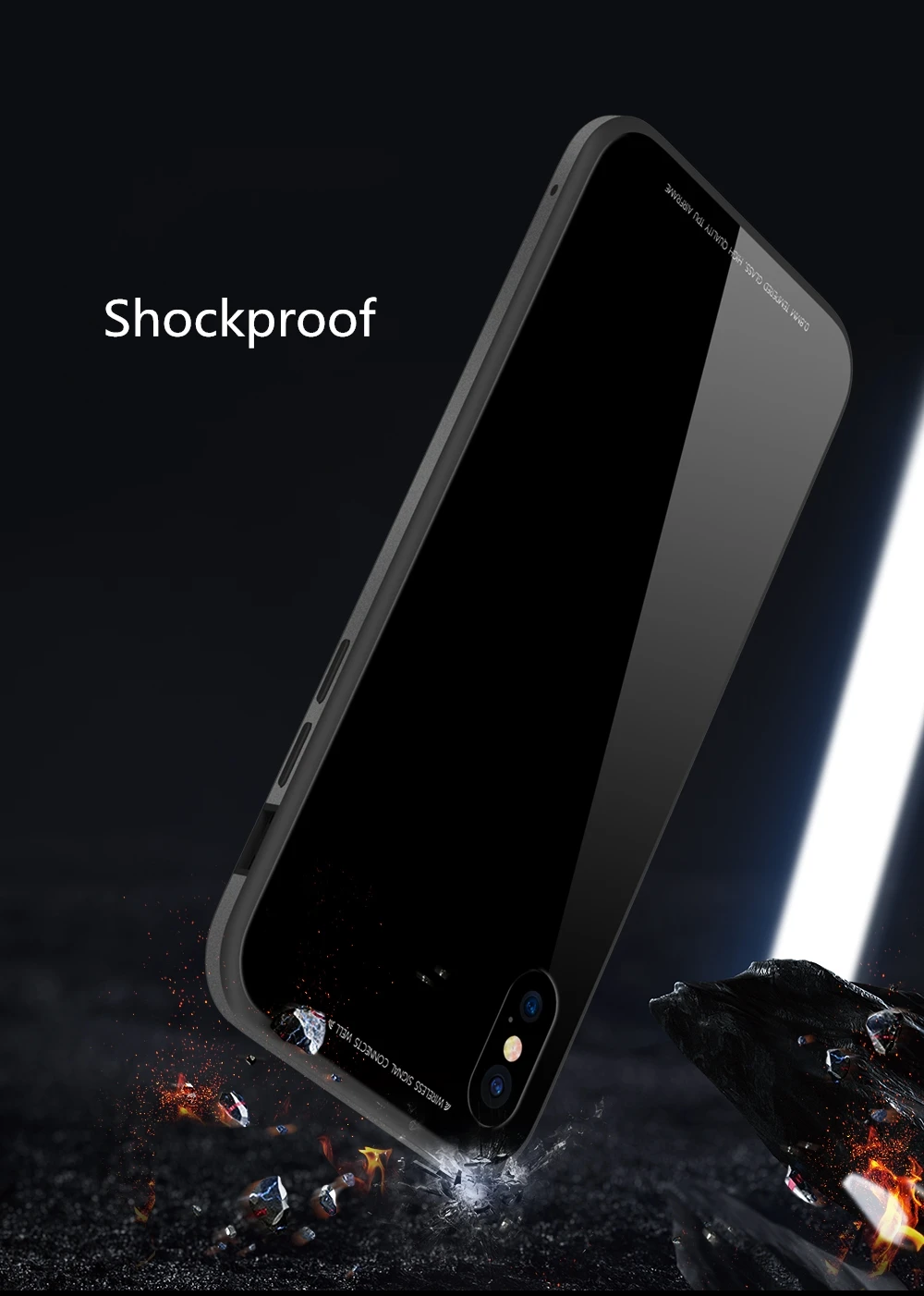Aluminum Metal Bumper+ Tempered Glass Case For iPhone 11 Pro Max XS Max XR XS X 7 8 6 6S Plus Luxury Shockproof Back Cover