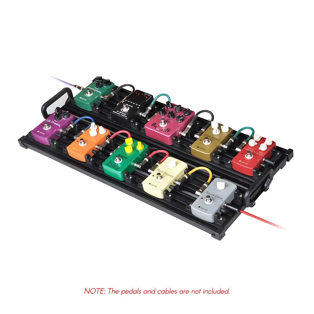 Guitar Effect Pedal Board Pedalboard Aluminum Alloy with Carry Bag S/M/L Size Portable Accessories |