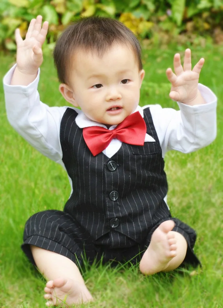 Бесплатная доставка 1 шт. комбинезон для новорожденных мальчиков и малышей с