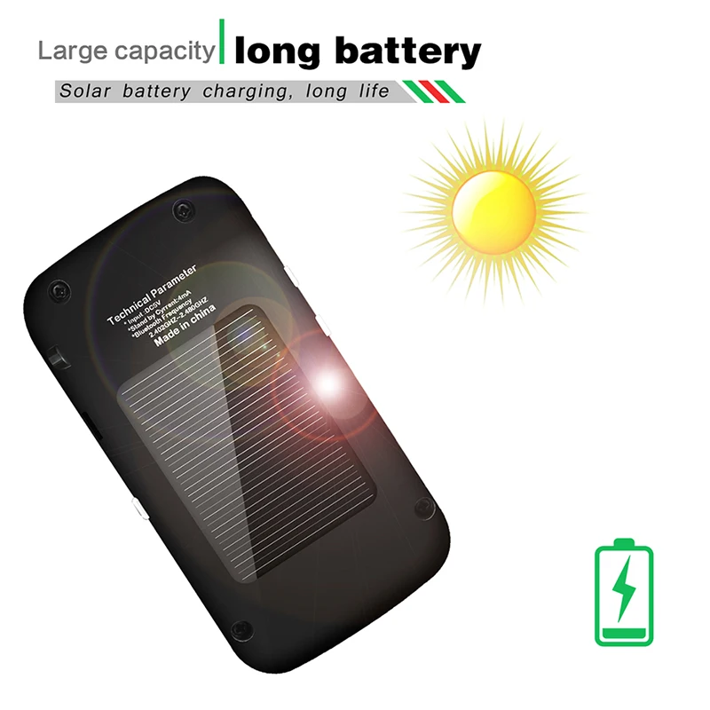 ANLUD Solar Bluetooth Handsfree Car Kit FM стерео передатчик много языков ЖК дисплей питание