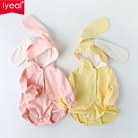 iyeal lovely baby boys girls clothes with cartoon hooded ears long sleeves bodysuit kids newborn toddler outfits