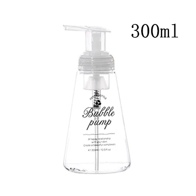 300ml clear Soap Dispenser Foaming Bottle Mousses Facial Cleanser Bottle Shampoo Shower Gel Foam Pump Bottle 150/300ml - Цвет: 300ml clear