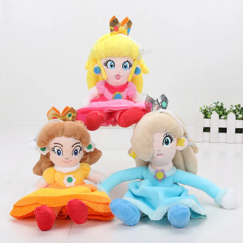 

8inch 20cm Super Bros Plush Princess Peach Daisy Rosalina Soft Doll Toy Cute
