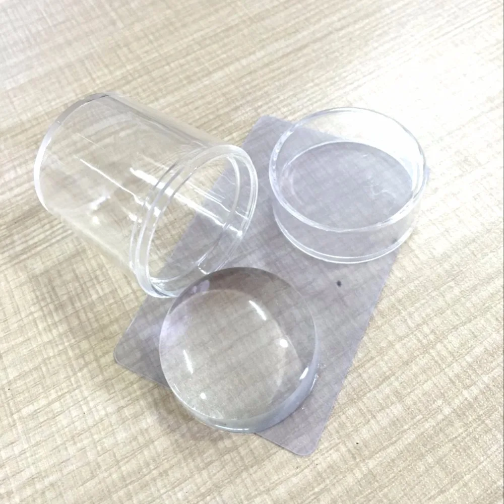 Набор стимпер для нейл арта прозрачный силиконовый мягкий лак ногтей