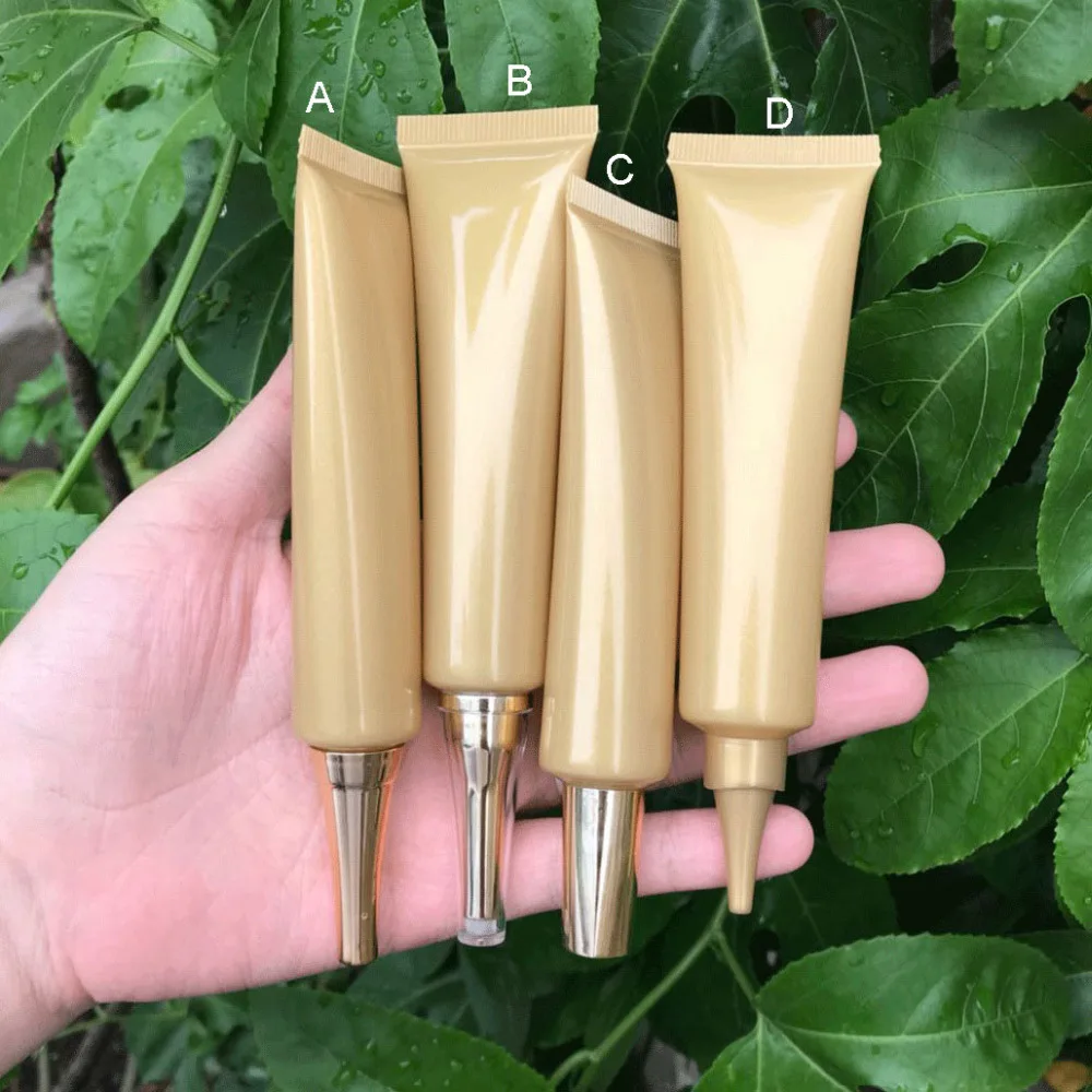 

300pcs 40g 40ml High Class Empty Gold Eye Cream Storage Tube, Cosmetic Soft Hose Containers,Squeeze Skin Care Cream Soft Tube