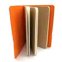 Orange А6 блокнот из пробкового дерева, записная книжка ручной работы для путешественника, винтажный дневник Phellem, дневник, тканевый планировщик, 3 шт, блокнот из крафт-бумаги, перенаполненный - Цвет: Orange