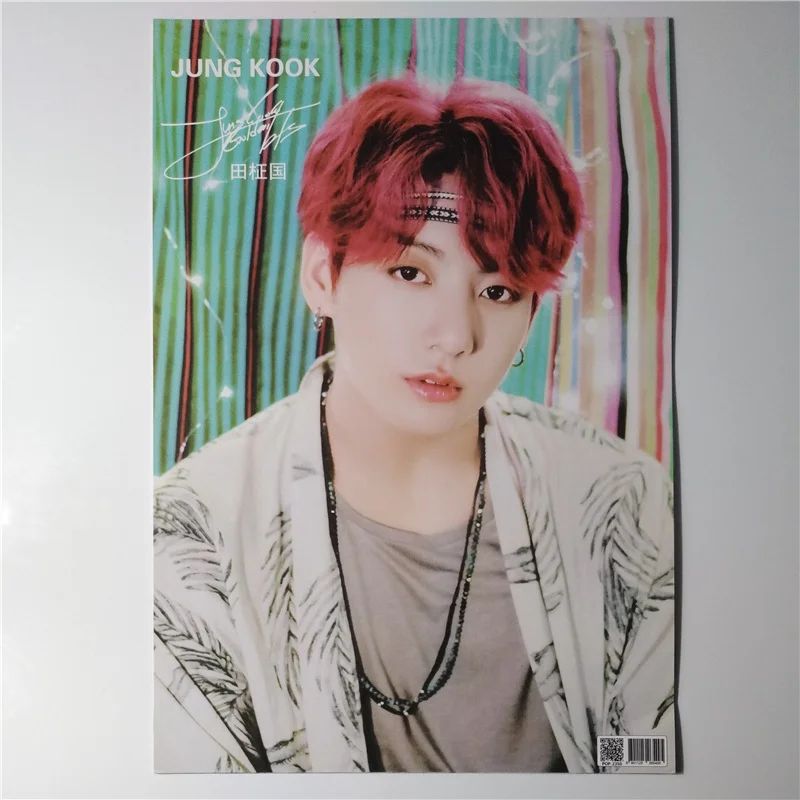 8*(42x29 см) Новые Bangtan Boys Jung Kook плакаты настенные наклейки подарок