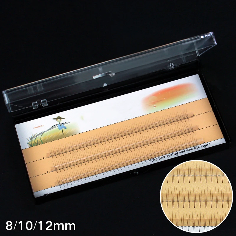 1 Набор Натуральных мягких ресниц большой емкости 2D толщина 0 07 мм настоящие