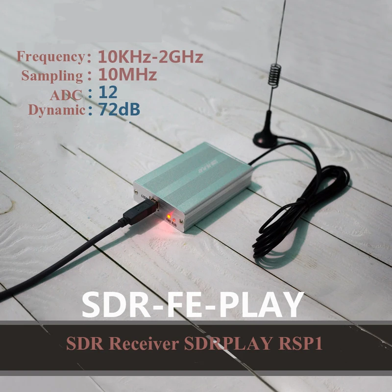 SDRPLAY RSP1 AM FM CW HF SSB DSB приемник 10 кГц до 2 ГГц 12 бит АЦП Высокочувствительный Полнодиапазонный SDR приемник T0262