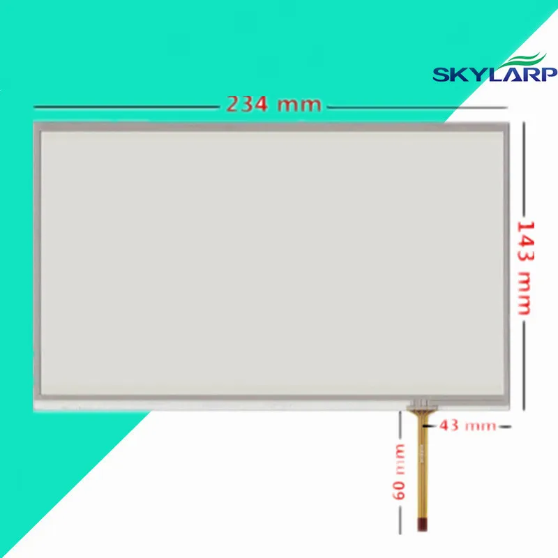 10.1 inch 4 wire 234mm*143mm Resistive Touch Screen Digitizer Handwritten screen display on the outside for Industrial equipment |