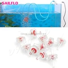 Аквариумный воздушный насос Co2 для аквариума, 10 шт., односторонний обратный клапан, Прямая поставка