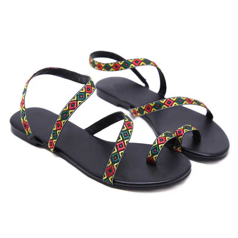 Сандалии Вьетнамки больших размеров летние женские Повседневная пляжная обувь