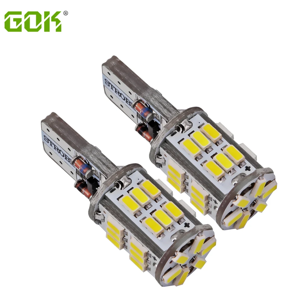 

50pcs/lot T10 led Strobe flashing 194 W5W 30led 3014 SMD lasting shine+auto strobe flash Two modes of Operation Car light bulbs