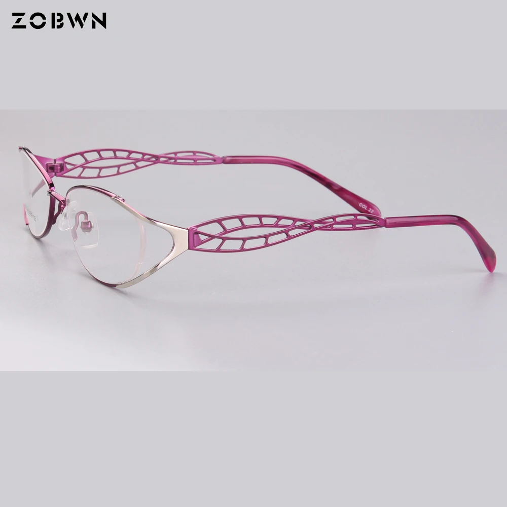 Очки Lunette женские винтажные с металлической оправой прозрачные оптические|clear