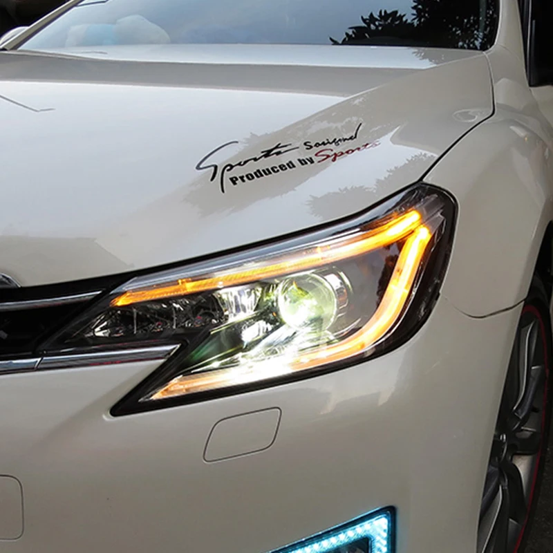Автостайлинг для Toyota Reiz фары 2014 2016 новинка Mark X светодиодный ная фара