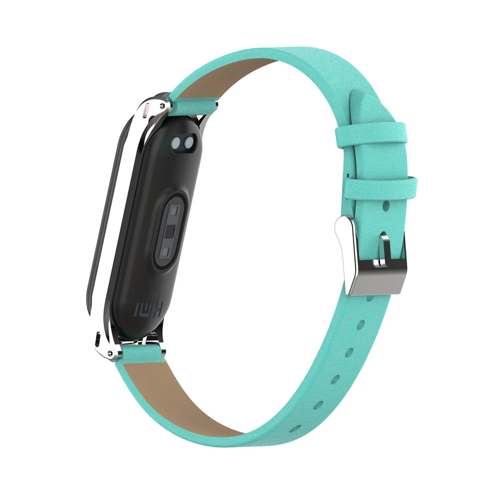 Кожаный ремешок для mi band 4 3, металлический чехол, ремешок на запястье для xiaomi band 4, спортивный дышащий браслет для mi band 4, браслет для xiaomi