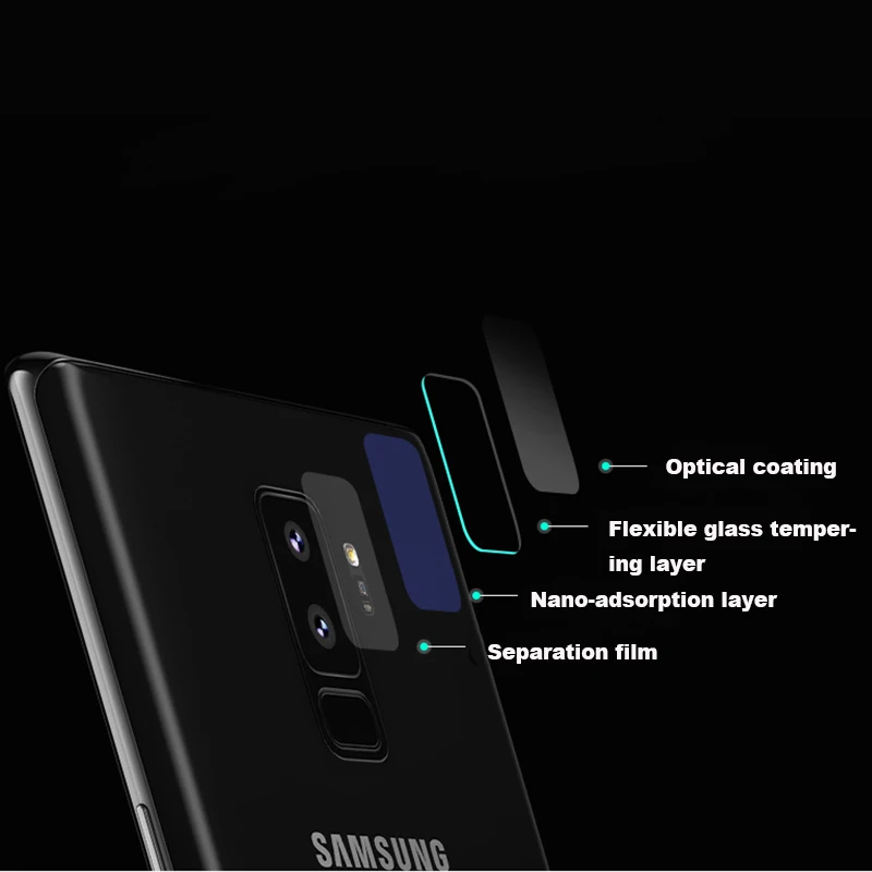 Мягкая защитная пленка для объектива из закаленного стекла 7 5 H Samsung Galaxy S9 plus|tempered