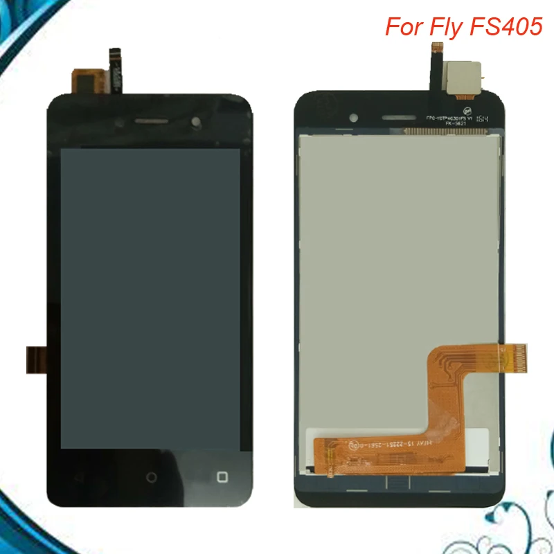 100% Протестировано для Fly FS405 FS 405 ЖК-дисплей + сенсорный экран дигитайзер сборка в
