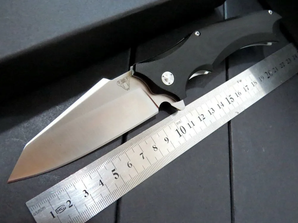 

High Quality 59HCR Folding Knife 440C Blade G10 Handle Outdoor Camping Hunting Knife Survival Tactical Knives CNC Utility Tools