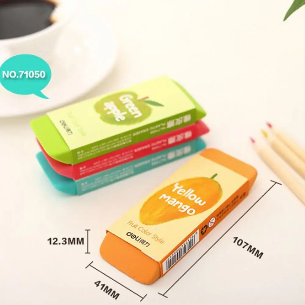 Ластик-Ластик фруктовый цвет в ассортименте 1 шт | Канцтовары для офиса и дома