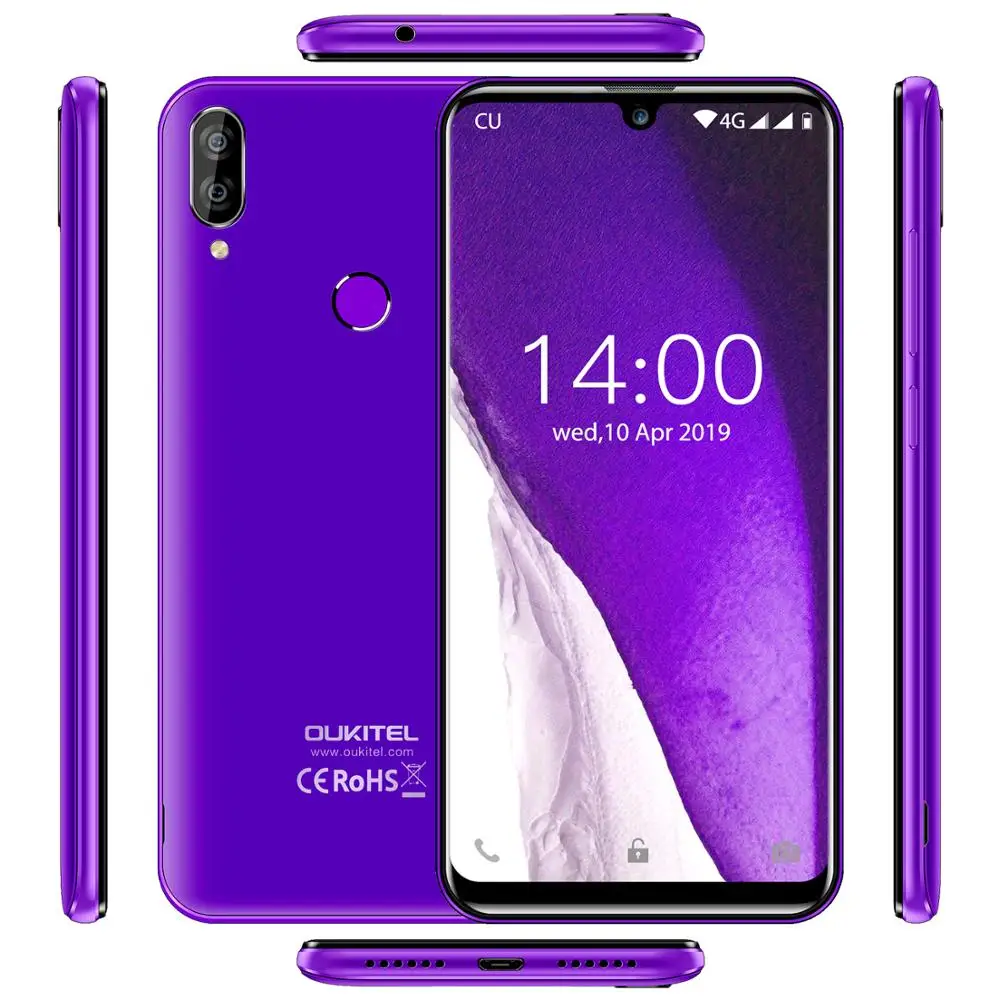 OUKITEL C16 Pro 5 71 ''Android 9 0 19:9 MT6761P 3 ГБ 32 смартфон отпечаток пальца Лицо ID