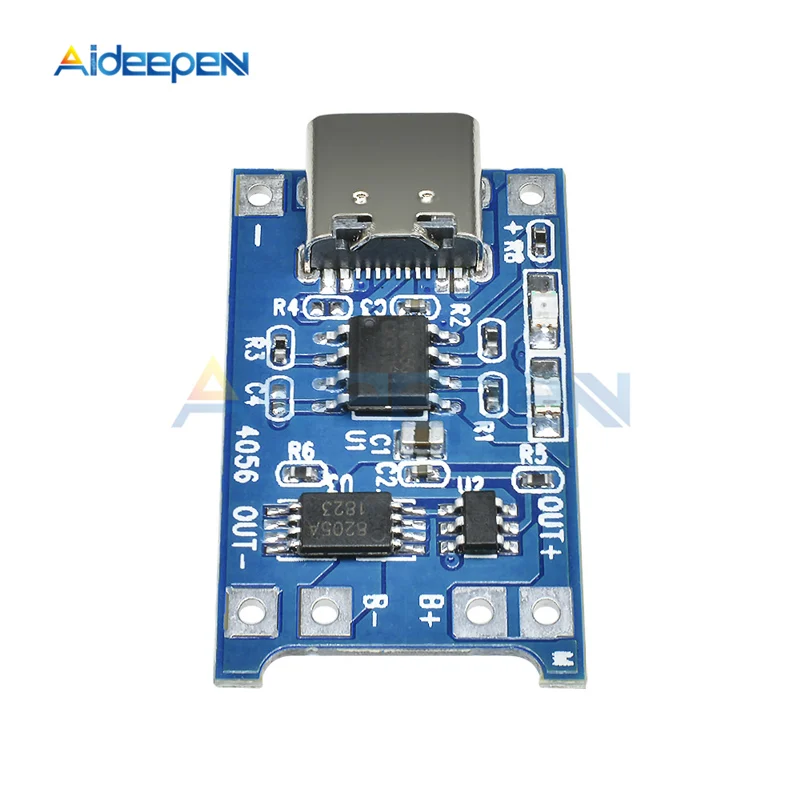 5 шт. Тип C USB 5V 1A 18650 TP4056 модуль зарядного устройства литиевой батареи зарядная