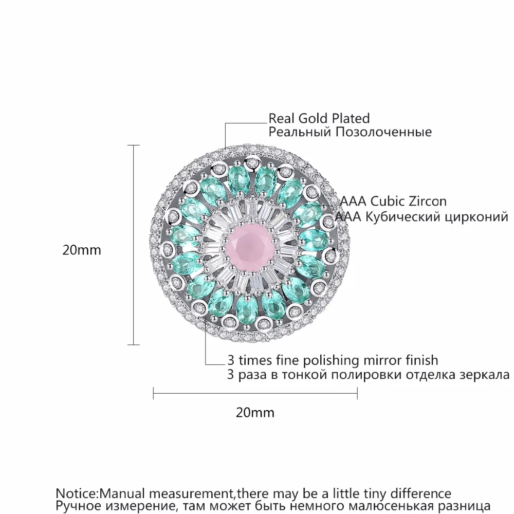 LUOTEEMI Цветочные серьги-гвоздики