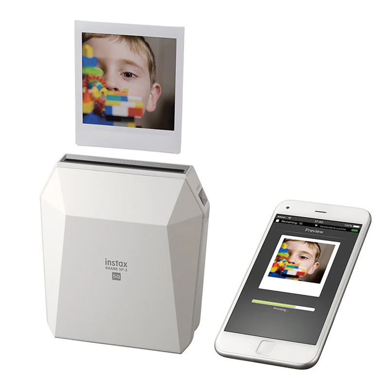 Fujifilm Instax Share SP-3 смартфон Белый принтер для iOS Android с Fuji квадратный край мгновенной