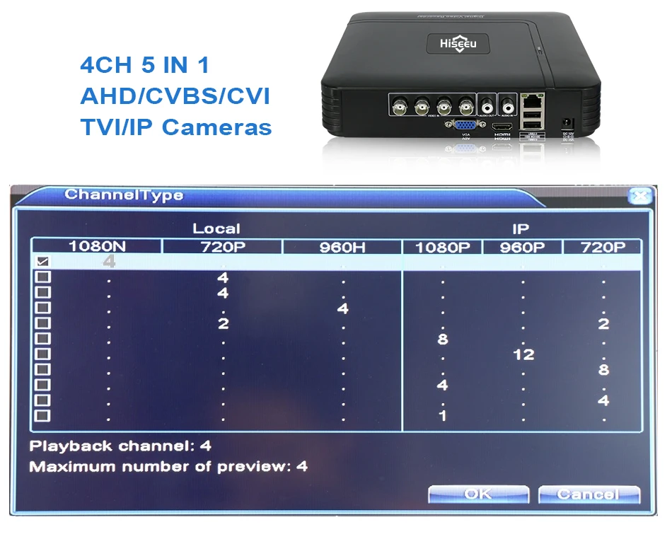 AHD 1080N 4CH 8CH CCTV небольшой видеорегистратор 5в1 для CCTV комплект VGA HDMI система безопасности мини NVR для 1080P IP камера цифровой видеорегистратор Onvif PTZ H.264