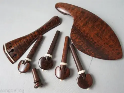 

Один набор snakewood скрипки части 4/4, Белый декор