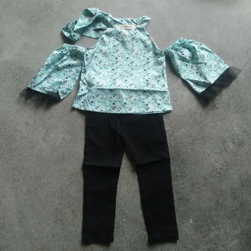 Детская одежда для девочек и мальчиков по самой низкой цене - Цвет: Blue Clothing Set