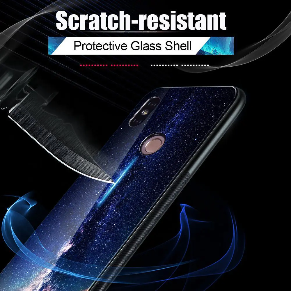 Чехол TOMKAS из закаленного стекла для Xiaomi Redmi Note 5 6 Pro Global 4X Space Case Plus 6A чехлы Mi A1 A2 Lite |