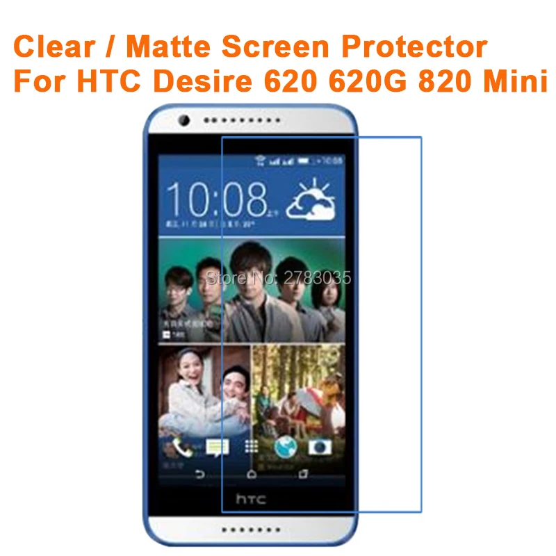Прозрачная/Антибликовая матовая защитная пленка HD для HTC Desire 620 620G 820 Mini 5 0 &quot (не