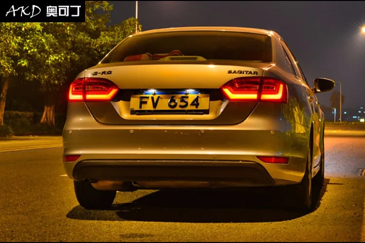 2011- для vw jetta светодиодный задние фонари для vw jetta MK6 светодиодный задних сигнальных огней, A4 модель светодиодные задние фары автомобиля Тюнинг Автомобильный светодиодный свет