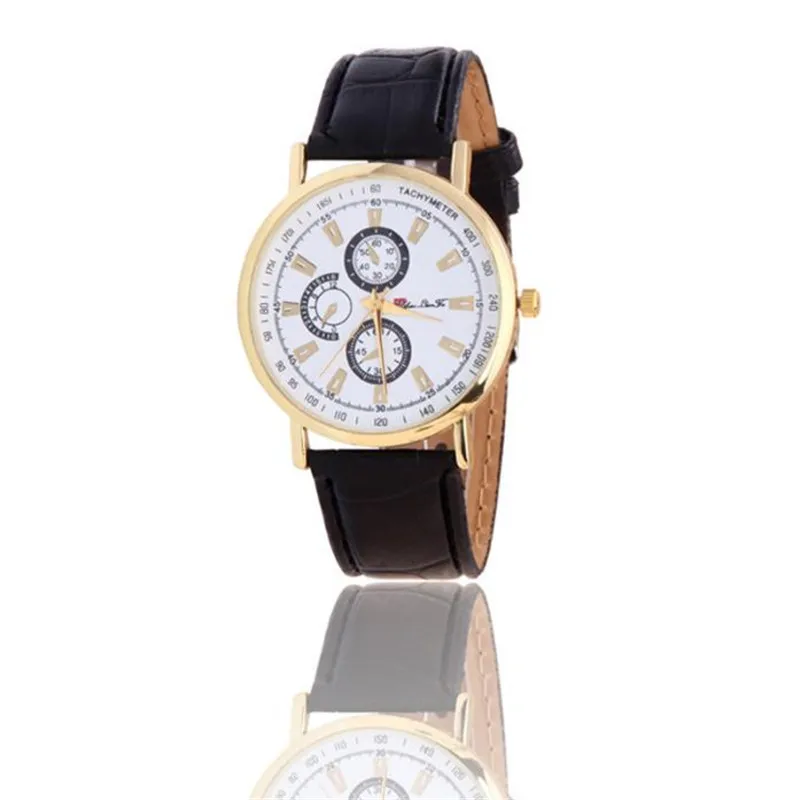 Мужские часы римские кожаные аналоговые наручные кварцевые модные для мужчин